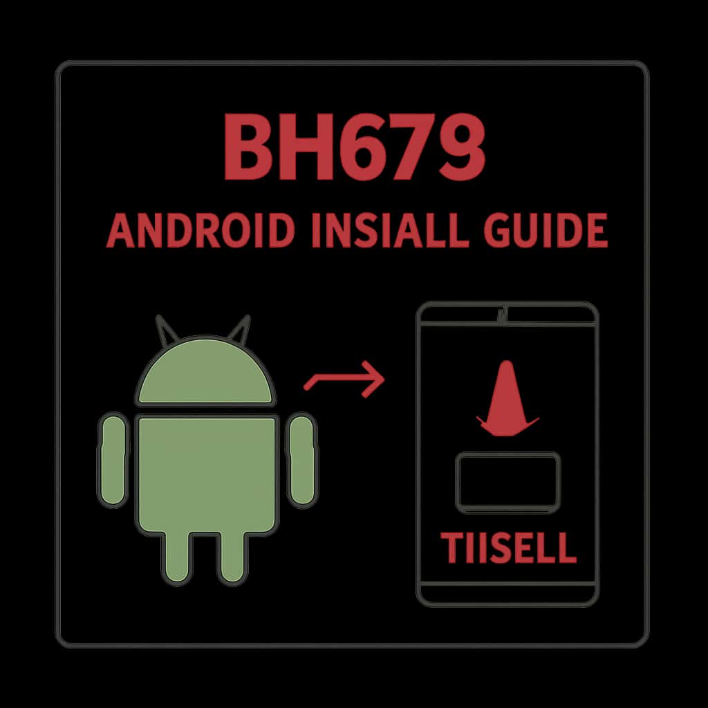 A diagram illustrating the installation steps for BH678.