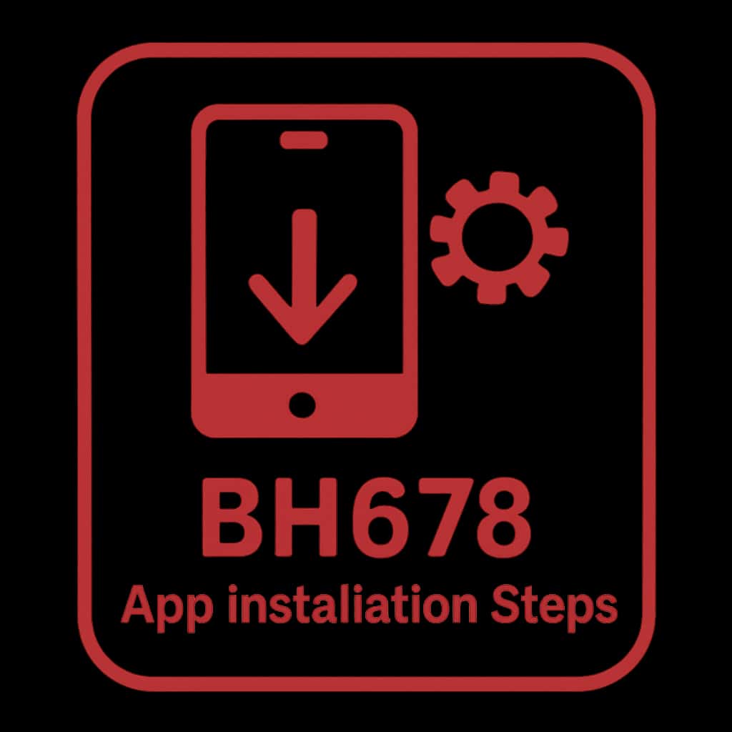 An icon representing the BH678 app installation guide.