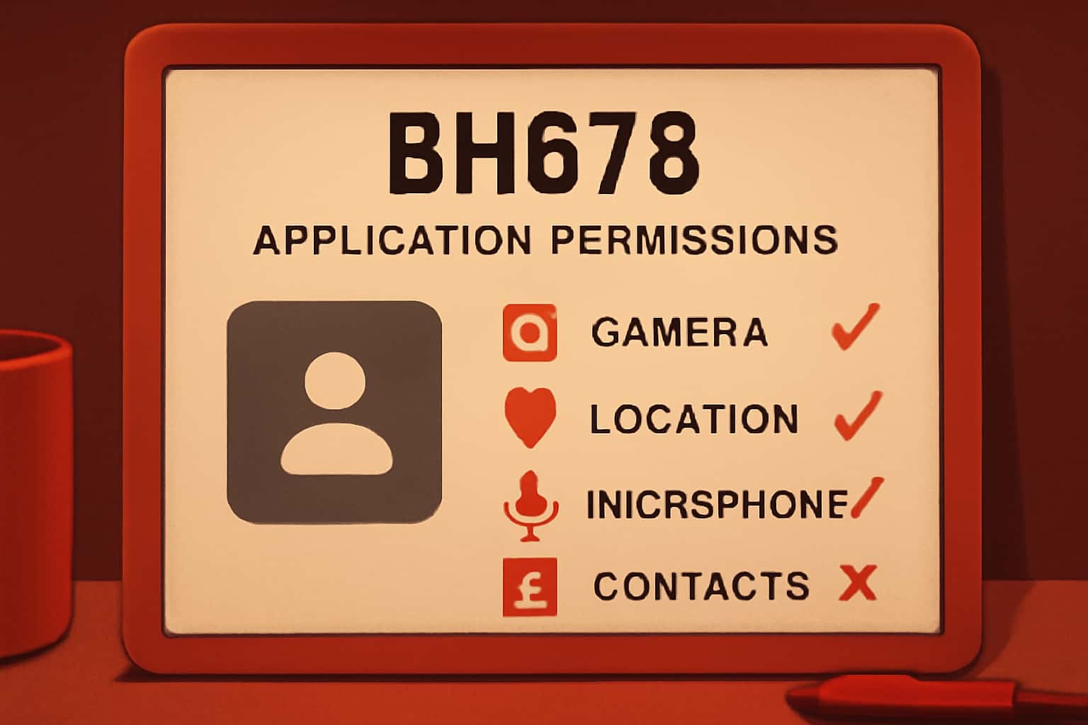An informative visual representation of BH678 Application Permissions.