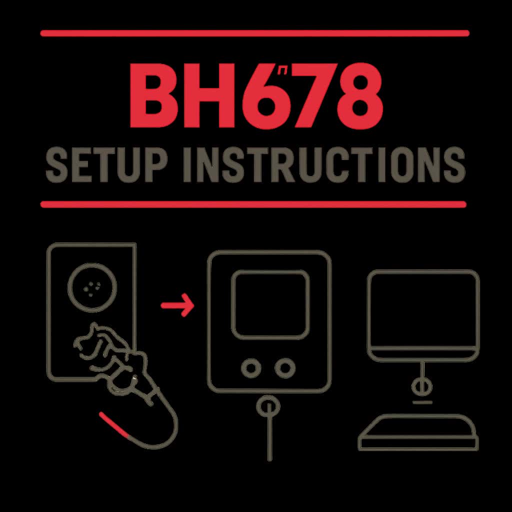 An educational diagram related to BH678 setup processes.