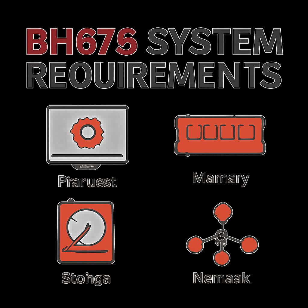 Diagram illustrating BH678 System Requirements.