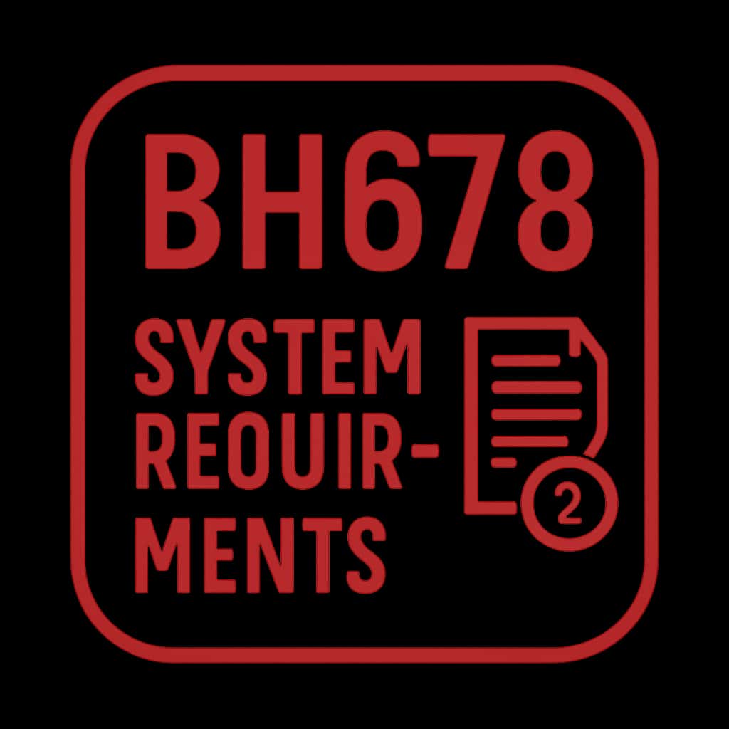 Icon representing BH678 System Requirements.