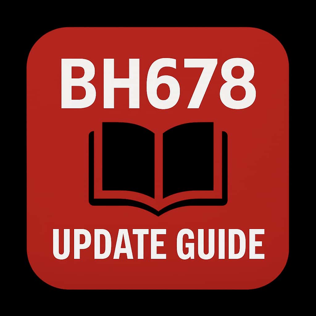 An icon symbolizing the BH678 Update Guide, designed for clarity and professionalism.