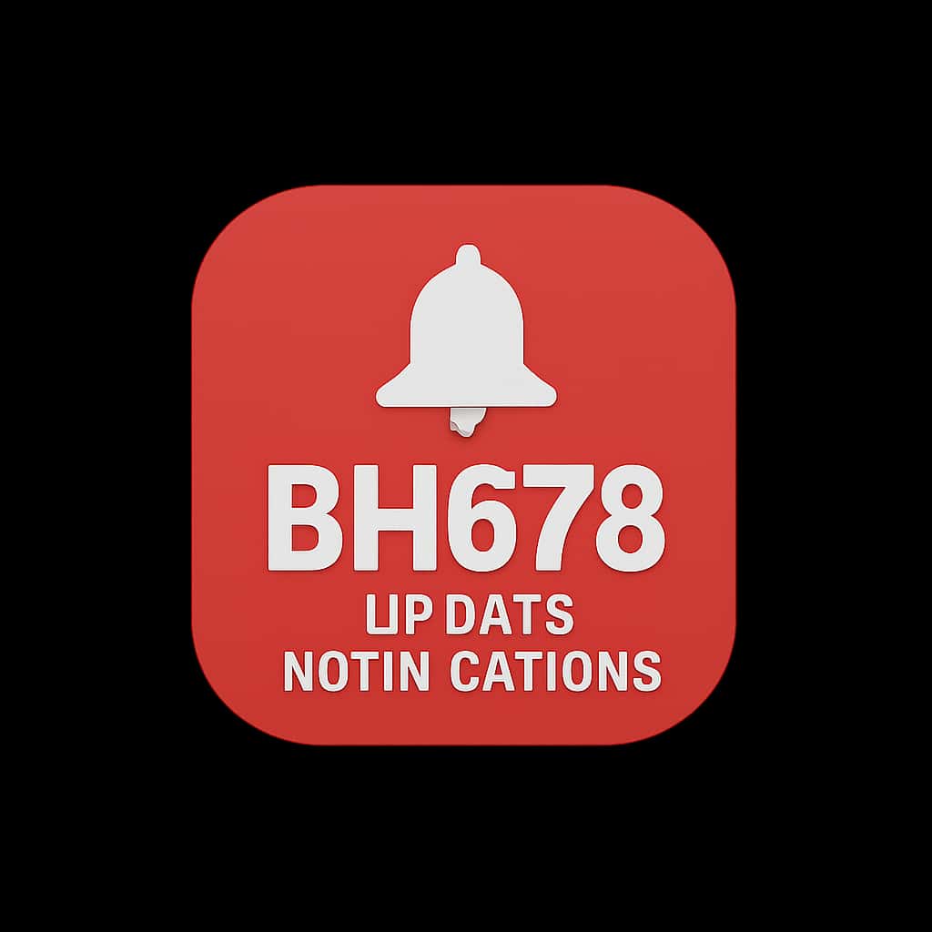 An icon representing BH678 Update Notifications in a professional style.