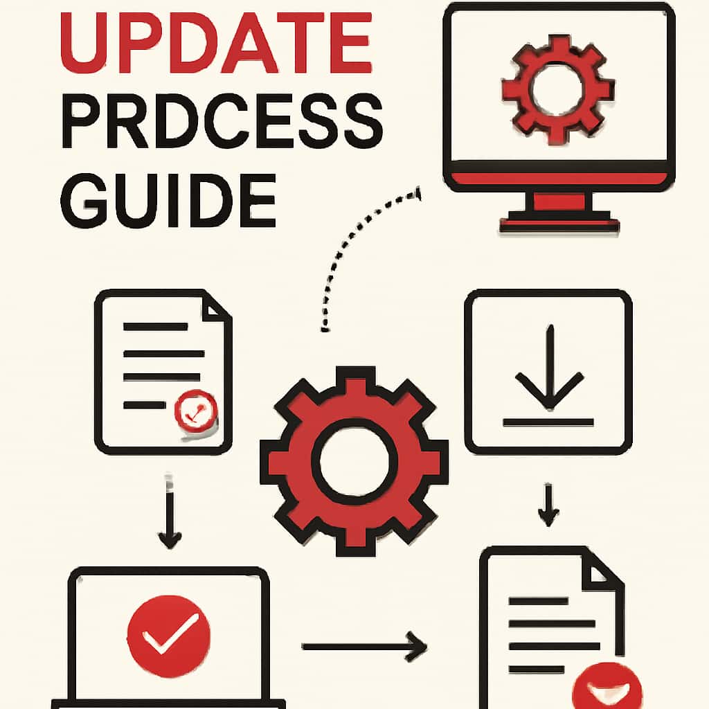 Illustration explaining BH678 Update Process Guide.