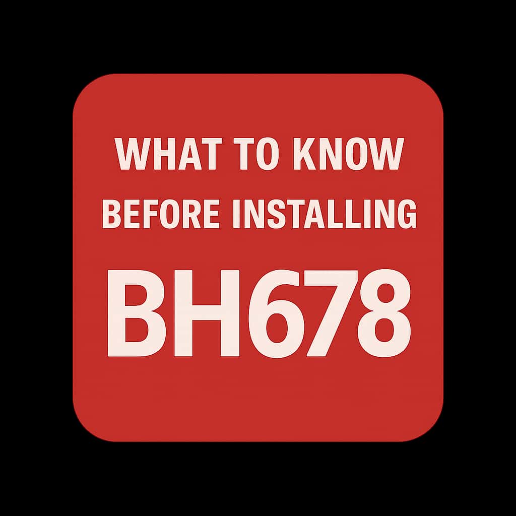 Icon representing BH678 installation guide