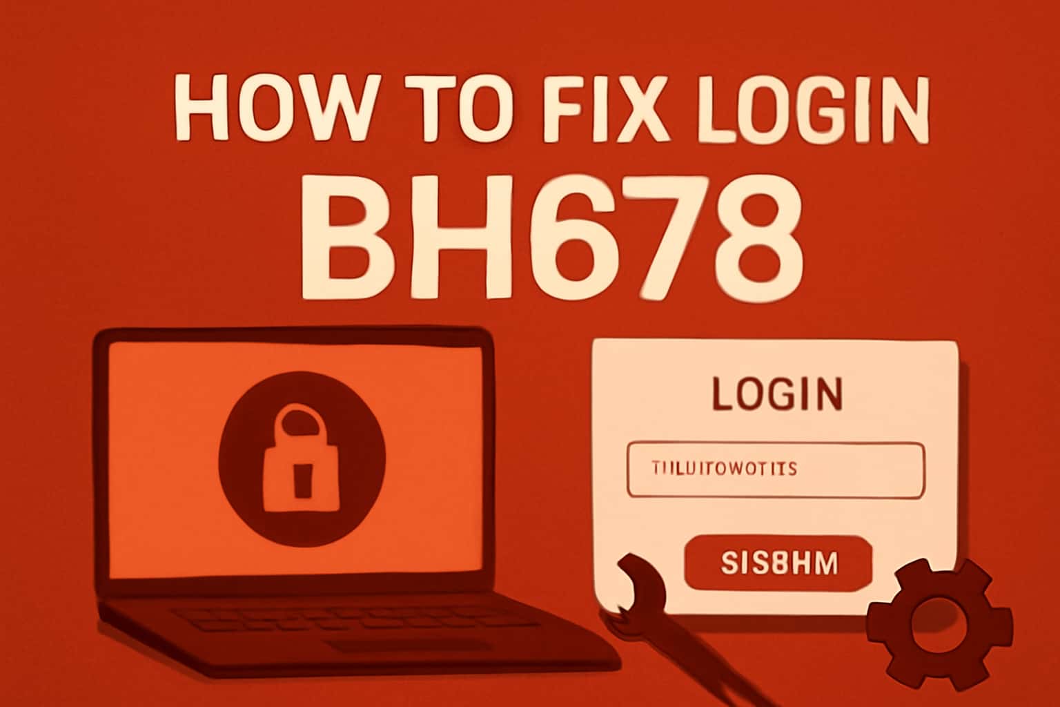 An informational graphic about troubleshooting login issues for BH678.