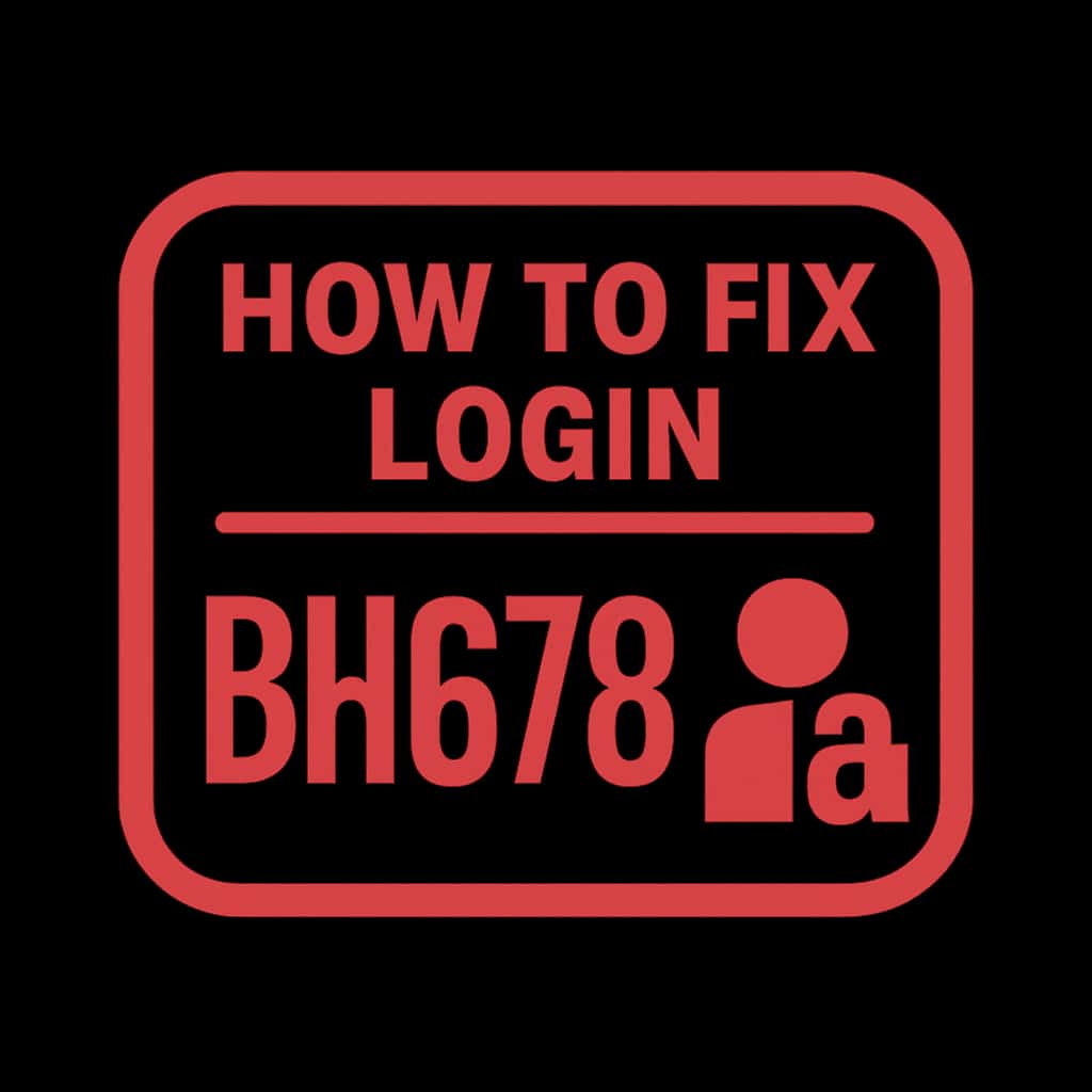 A badge representing the BH678 login troubleshooting guide.