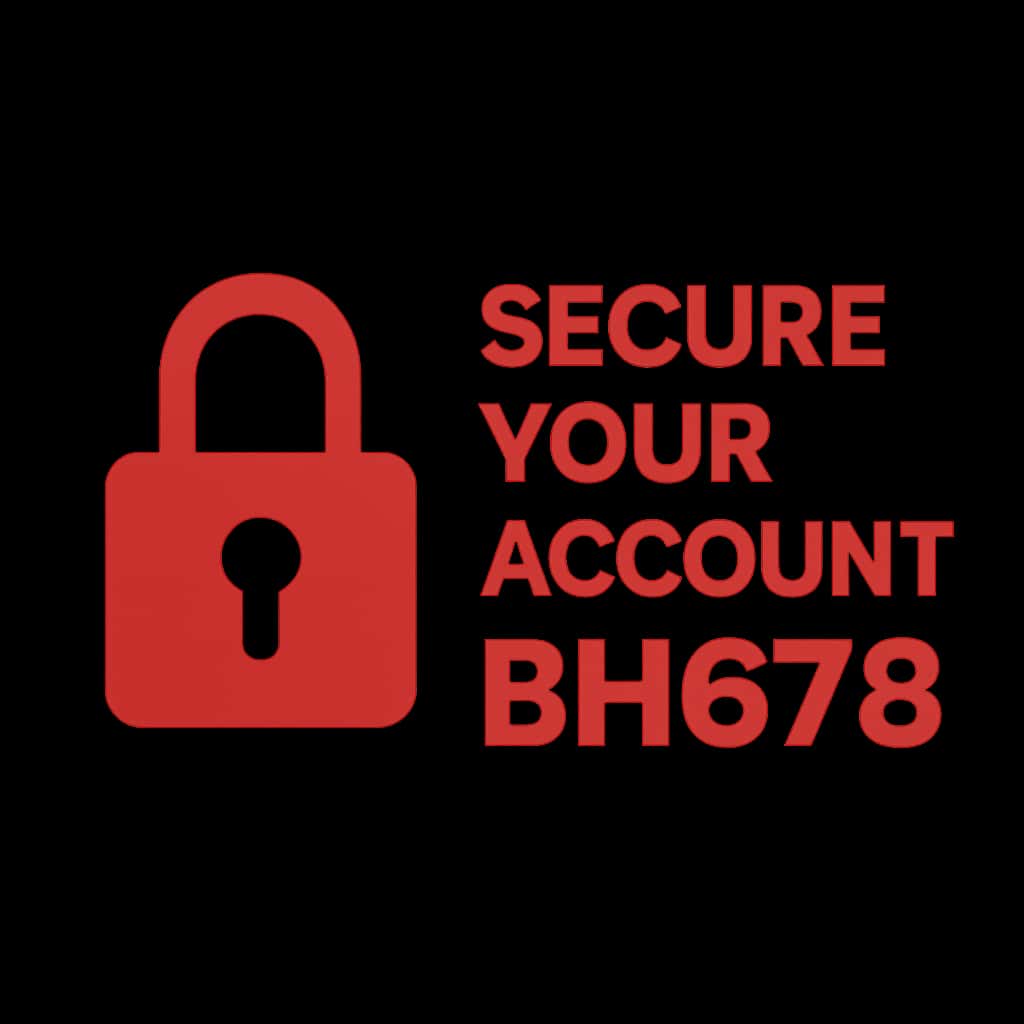 Icon representing BH678 account security.